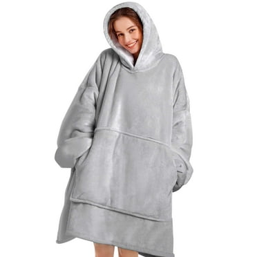 Oversized Hoodie Blanket Sweatshirt,Super Soft Warm Comfortable Sherpa ...