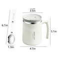 thumbnail image 4 of MERILER Multifunctional Insulated Coffee Mug with Lid, Spoon, and Handle - Double-Layer Stainless Steel for Office, Travel, and Home Use, 4 of 7