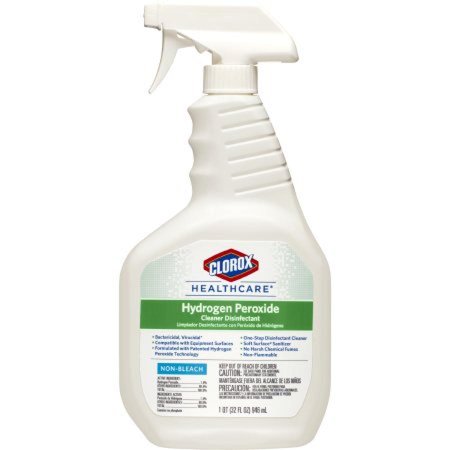 Clorox Healthcare Hydrogen Peroxide Cleaner Disinfectant, Unscented, 32 ounce Spray Bottle, 1 Count