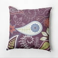 thumbnail image 2 of Simply Daisy 16" x 16" Paisley Floral Polyester Indoor/Outdoor Pillow, Purple (1 count), 2 of 5