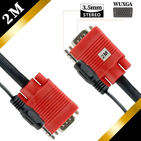 ELE2002M Element-Hz™ VGA Cable with 3.5mm Stereo Plug (2 Meters / 6.56ft)
