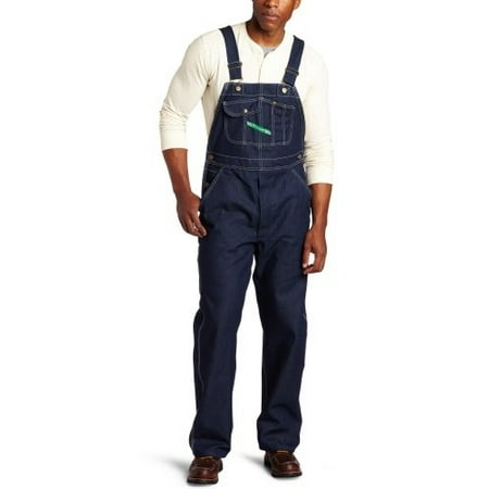 - 29 inch key high - back denim bib overalls, indigo, 46
