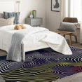 thumbnail image 4 of Stripe Rugs for Living Room Bedroom - Colorful Rug 3x4 - Abstract Art Carpet for Home Decor - Washable Non Slip Patterned Indoor Small Area Rug - Soft & Low Pile (ZN&697), 4 of 7
