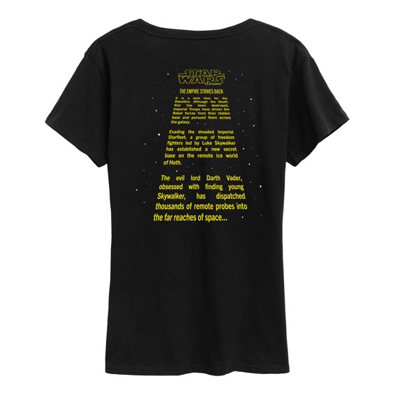 Star Wars - Empire Strikes Back Crawl - Women's Short Sleeve Classic Fit Tee