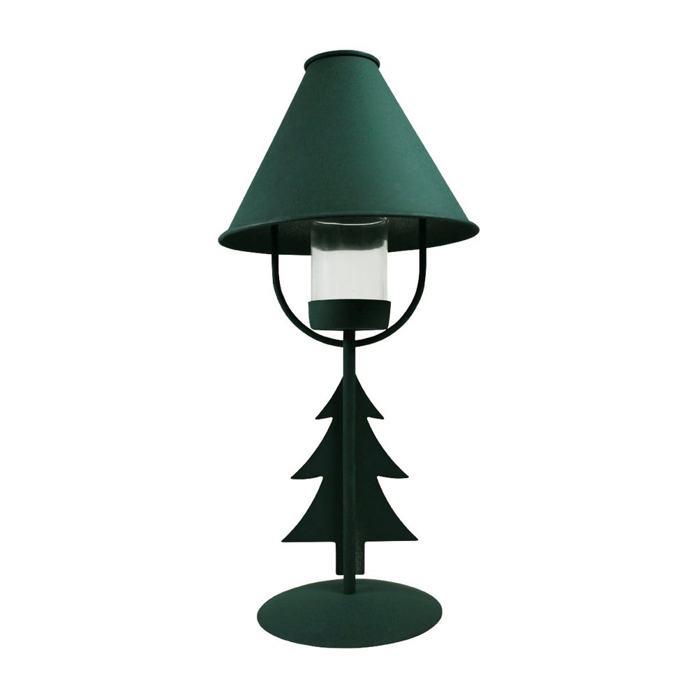 Christmas Tree Table Lamp Antique Green Metal Renovator's Supply