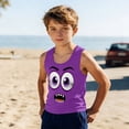 thumbnail image 2 of Niños Pequeños Camisola sin Mangas Gradiente Suave Impresión Moda Lindo Fondo para Niños 3-15 Años, 2 of 8