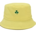 thumbnail image 4 of Wensltd Comfortable Fit Hats for Women St Patrick's Day Printed Bucket Hats Summer Lightweight and Breathable for Outdoor Yellow, 4 of 5