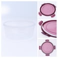 thumbnail image 3 of REGALWOVEN 8 Pack Food Storage Containers with Lids, Meal Prep Food Containers Purple 8 Pack, 3 of 7