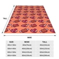 thumbnail image 3 of Pofeuu Cartoon Meat Print Ultra-Soft Micro Fleece Blanket,for Bed Or Sofa,All Season Throw Blankets Flannel Blanket-60"x50", 3 of 7