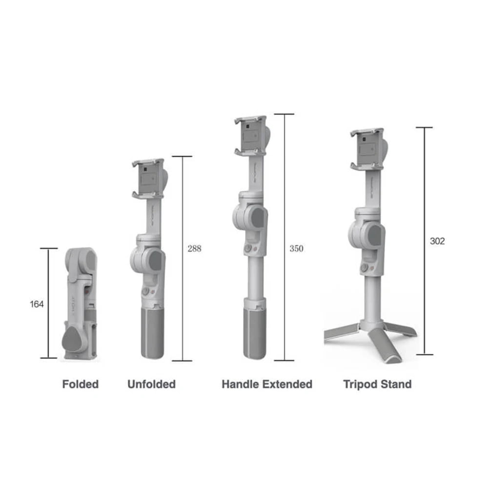 Stabilisateur de smartphone pliable à 3 axes SNOPPA ATOM VS OSMO MOBILE 2