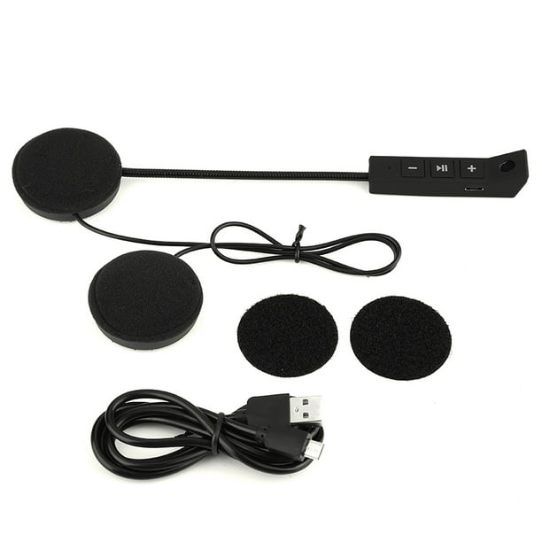 1 par de auriculares Bluetooth para casco de motocicleta con altavoces compatibles con llamadas manos libres