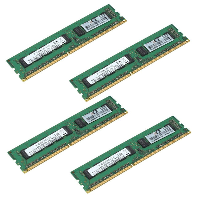 4X 4GB 2RX8 PC3-10600E 1.5V DDR3 1333MHz ECC Memoria RAM Sin BúFer para la Estación de Trabajo del Servidor (4G)