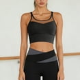 thumbnail image 4 of idosla Womens Crop Tank Tops with Built in Bras Breathable Wrap Ruched Athletic Workout Yoga Sleeveless Tops (Black, M), 4 of 6