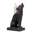 thumbnail image 1 of Gothic Wolf Candle Holder Halloween Decoration Resin Craft Bat Ornament Home Desktop, 1 of 4