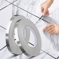 thumbnail image 1 of Cinta adhesiva decorativa para despegar y pegar azulejos, cinta impermeable para líneas de juntas, para pisos, paredes, techos, puertas y ventanas, decoración del hogar (1*(2cm*50m),plata) Sincero Electrónica, 1 of 2