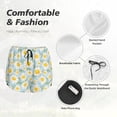 thumbnail image 4 of Daiia Daisies Flowers Pattern Women's 2 in 1 Running Shorts - Lightweight Athletic Workout Gym Yoga Shorts Liner with Phone Pockets-XX-Large, 4 of 7