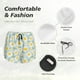 thumbnail image 4 of Balery Daisies Flowers Pantalones cortos deportivos para mujer con forro y dos bolsillos, elásticos, para entrenamiento, gimnasio, yoga-Medium, 4 of 7