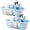 Blue, variant on Large Cleaning Supplies Caddy Portable Shower Basket Supply Organizer with Handle Plastic Bucket Tool Storage for Bathroom, Bedroom, Kitchen, College Dorm, Garden, Dark Gray