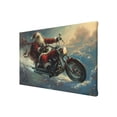 thumbnail image 2 of 8x12 inch Decorative Painting&nbsp;Prints Galloping Santa Claus,Indoor Home Bedroom,Man Cave,Study Wall Accents,Enchanting Holiday Decorations,Gift For Friend,Fun Santa Claus Decor Canvas Poster, 2 of 6