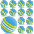 thumbnail image 1 of Pelotas de Golf de 12 Uds., pelota de esponja de espuma para práctica en interiores, pelota de ayuda para entrenamiento en interiores y exteriores con vuelo restringido elástico suave, azul, 1 of 5