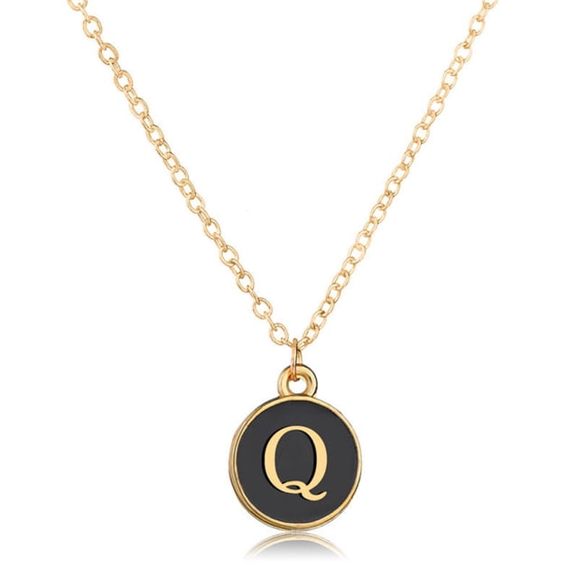 Collier pour Femmes Simple A à Z Pendentif Collier Charme Collier Clavicule