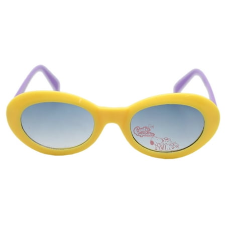 Snoopy Cute as a Cupcake Yellow/Lavender Colored Girls Sunglasses