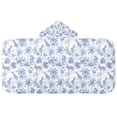 thumbnail image 5 of Yayeee Kids Hooded Towel with Hand Pockets Beach Soft Absorbent Bath Wrap 50 x 23.5 inch, Blue Animals Pattern, 5 of 5