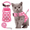 Pink-Style7, variant on GASTROPOD 3Pcs Cat Harness Polyester Material Adjustable Leash Reflective Small Cats Cat Harness and Leash 150cm,Yellow,Style5