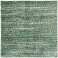 thumbnail image 3 of SAFAVIEH Hudson Shag Jaden Striped Area Rug, Green/Ivory, 7' x 7' Square, 3 of 3