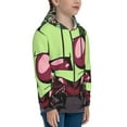 thumbnail image 3 of Invader Zim Teen Sweatshirts Hoodies Youth Hooded Hoody Fashion Zipper Coat For Boys And Girls, 3 of 7
