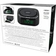 thumbnail image 2 of Jensen JCR-375 Audio CD Player Tabletop All-in-one Stereo Dual Alarm Clock Digital FM Radio | Top-Loading CD/MP3/WMA Discs Player | USB Charging Port 2.1A | Headphone Jack | 0.9 Display Green LED, 2 of 7