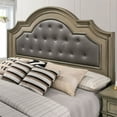 thumbnail image 2 of FOA Bunde 5pc Gray Wood Bedroom Set-Cal King + 2 Nightstands + Dresser + Mirror, 2 of 16
