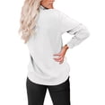 thumbnail image 3 of Yuemengxuan Women Fall Sweatshirt, Solid Color Quarter-Zip Stand-Neck Pullover Shirt with Pocket, 3 of 8