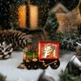 thumbnail image 6 of Dopebox Christmas Decorations Clearance Christmas Decoration Santa Claus Waterflood Painted Gold Small Train Decoration Small Night Light, Christmas Party Decorations (B), 6 of 8