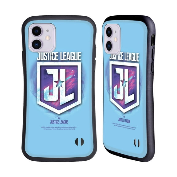Head Case Designs Officially Licensed Justice League Movie Logos JL Badge 2 Hybrid Case Compatible with Apple iPhone 11