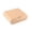 Kraft / 4" X 4" X 2 3/4" / Square / 100 Count, variant on Bio Tek Square Kraft Paper Corrugated Clamshell Container - 4" x 4" x 2 3/4" - 100 count box