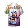 thumbnail image 2 of Watercolor Hello Winter Rottweiler Chill Christmas Welcome Hawaiian Shirt Breathable Summer Unisex Merch Rottie Dog Lover Gifts Idea - 00016, 2 of 6