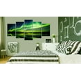 thumbnail image 2 of Tiptophomedecor Stretched Canvas Landscape Art - Aurora Borealis 5 Piece - Stretched & Framed Ready To Hang Art, 2 of 5