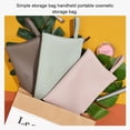 thumbnail image 4 of Ounissouiy Bolsa de servilletas sanitarias PU Almacenamiento de dinero Pequeña bolsa de color sólido Cosmético Brillo de labios Almacenamiento y organización del hogar Rosa, 4 of 6