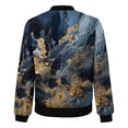 thumbnail image 4 of Womens Casual Jackets Zip Up Jacket Floral Print Coat Stand Collar Short Sports Zipper Outwear Womens Casual Hooded Jacket Light Jacket for Women Fashion Women Outfits Big Shoulder Jacket Casual, 4 of 4