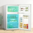 Auseo 3.1 Cu.Ft Mini Fridge 2 Door, Small Fridge 115 Volt/60 Hz, Low