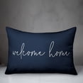 thumbnail image 2 of Creative Products Welcome Home Thin Script Navy 14x20 Indoor / Outdoor Pillow, 2 of 2
