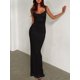 thumbnail image 4 of Vestido REORIA de verano con cuello vuelto, malla, sin mangas, negro, talla M, para mujer, 4 of 6