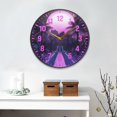 thumbnail image 2 of Yayeee Wall Clock Battery Operated 11.9" Silent Non-Ticking for Living Room, Pink Road, 2 of 8