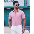 thumbnail image 5 of COOFANDY Dress Shirts for Men Short Sleeve Casual Shirts Button Up Untucked Shirts Summer Shirts, 5 of 6