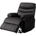 thumbnail image 2 of Kingway Furniture Tolar Microfiber Manual Recliner - Black, 2 of 5