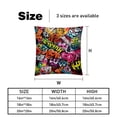 thumbnail image 5 of Graffiti Inserts Set - 2-Pack Decorative Pillows with Unique Patterns for Throw Pillow Covers for Home Decor, Sofa, Bed - Available in 16x16, 18x18 & 20x20, 5 of 6