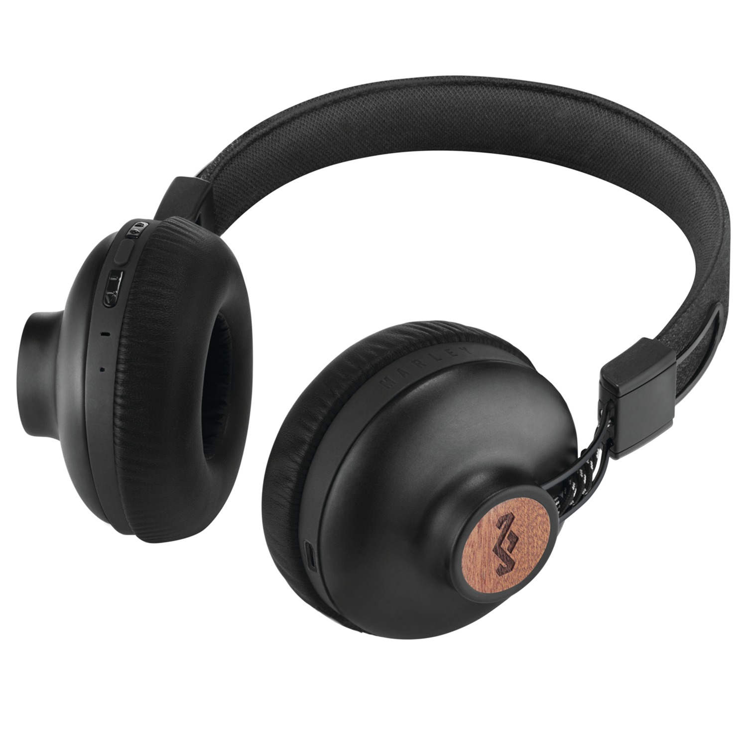 Marley EM-JH133-SB Positive Vibration 2 Wireless Bluetooth on Ear Headphones - Black - image 7 of 10