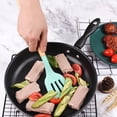 thumbnail image 4 of CNKOO Slotted Turner High-temperature Resistant Non-stick Hollow Silicone Spatula Steak Frying Spatula Kitchen Gadget, 4 of 12