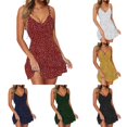 thumbnail image 6 of Slim Dress 2024 Holiday Party Dresses Summer Sleeveless Beach Dress Womens Solid Color Party Summer Dress Sleeveless Beach Sundress Womens Sundress Beach Vacation Mini Dress, 6 of 6